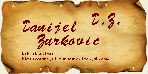 Danijel Zurković vizit kartica